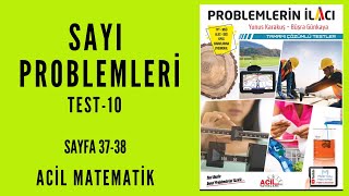 PROBLEMLERİN İLACI SORU BANKASI Acil MatematikSayfa 3738 [upl. by Airbmat858]