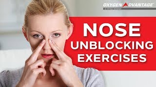 Nose Unblocking Exercises  How To Get Rid Of A Blocked Nose [upl. by Auburta]