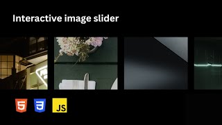 Interactive image slider with GSAP Draggable [upl. by Aciraa434]