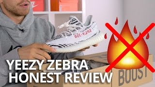 YEEZY BOOST 350 V2 ZEBRA BRUTALLY HONEST REVIEW amp UNBOXING [upl. by Thanh]