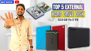 Best External Hard Disk For LAPTOPPC⚡Best External Hard Drive 2023⚡Top 5 External HDD 2024 India [upl. by Shirley350]