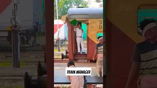 train manager on duty train indianrailways railway yt shortvideo bhartiyarail [upl. by Ehrman]