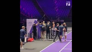 Iga Swiatek and Aryna Sabalenka making Tiktok video after practice in Riyadh WTA Finals 2024 [upl. by Iila]