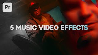 5 EASY Video Effects In Premiere Pro For Music Videos [upl. by Mohl]