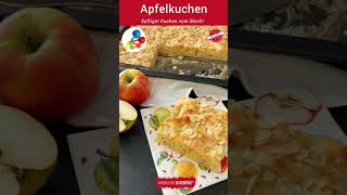 Einfaches Apfelkuchen Rezept vom Blech  Backen mit Kindern [upl. by Ebner]