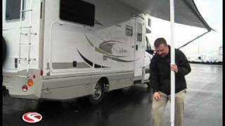 RV Tutorials How To Take Out amp Store An RV Awning [upl. by Nerrej975]