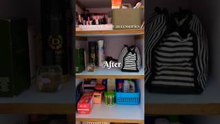 Dresser Organizing tips organization smallhomedesign dressermakeover trendingshorts music [upl. by Reggis]