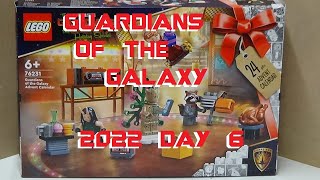 LEGO 76231 GUARDIAN OF THE GALAXY 2022 ADVENT CALENDAR DAY 6 [upl. by Yelich934]