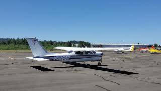 Planes Arriving and Departing Runway and Ramp Traffic Auburn Airport Days 2024 [upl. by Ahsital]