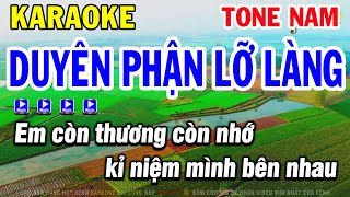 Karaoke Duyên Phận Lỡ Làng Nhạc Sống Karaoke Tone Nam  Phi Long [upl. by Ettelrahc]