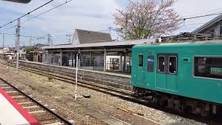 加古川線103系M06編成 普通加古川行 西脇市駅発車 [upl. by Ikkir]