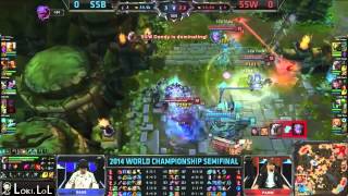 Worlds 2014 Dandys Rengar Highlights  SSW vs SSB Semifinals [upl. by Halland]