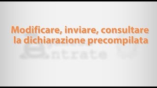 La Dichiarazione Precompilata 2017  tutorial  2a parte [upl. by Adnohr]