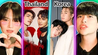 Koreans react to BOYS LOVE 💕 Thailand vs Korea vs Japan 🔥  PEACH KOREA [upl. by Westmoreland]