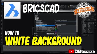 BricsCAD How To White Background [upl. by Dasya]