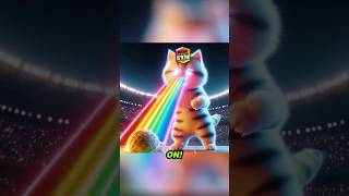 Kitten gets Rainbow laser cutecat ai cats funny [upl. by Aliak652]