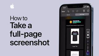 How to take a fullpage screenshot on your iPhone or iPad — Apple Support [upl. by Raddi442]