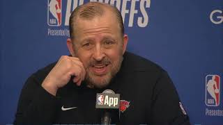 Tom Thibodeau PostGame Interview  New York Knicks vs Philadelphia 76ers [upl. by Sidwohl]