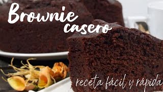 Brownie casero con pocos ingredientes Receta fácil y rápida  Celia BJ [upl. by Mateo]