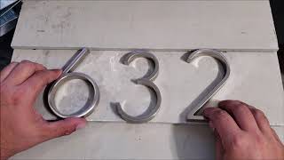 home house address floating number installation EASY UPGRADE DIY do it yourself how to [upl. by Ronal]