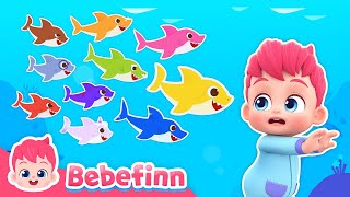 🔟🦈 Ten Little Sharks  EP121  Bebefinn Nursery Rhymes for Kids [upl. by Driscoll]