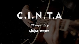 CINTA  dBagindas  KARAOKE GITAR AKUSTIK NADA CEWE  FEMALE [upl. by Goldshlag169]