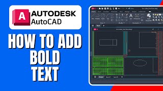 How to Add a Bold Text in AutoCAD [upl. by Benoite]