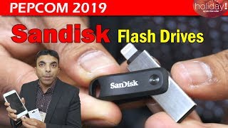 Sandisk Flash Drives for your iPhone or Android Pepcom 2019 Sept [upl. by Felten271]