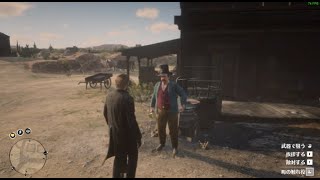 【RDR2】アーサーで町の触れ役に話すと。。 [upl. by Eelirrem]