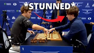 MAGNUS MISSES THE CHANCE Magnus Carlsen vs Vincent Keymer I World Rapid 2023 [upl. by Barhos]