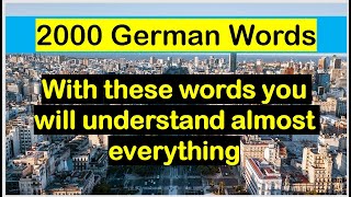 German for Beginners  2000 Words and Sentences [upl. by Nnateragram]