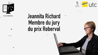 Jeannita Richard membre du jury du Prix Roberval [upl. by Johnath]