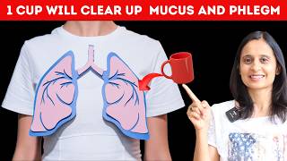 1 CUP TO CLEAR MUCUS AND PHLEGM FROM SINUSES AND LUNGS  HITANSHI [upl. by Atinnek]