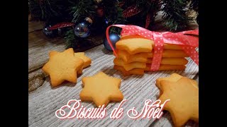 Biscuits de Noël  sablés au beurre  Famous French Christmas Cookies very easy  FACILE ET RAPIDE [upl. by Yerok525]