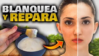 Úsalo para ACLARAR y BLANQUEAR la PIEL o Cara EN MINUTOS  Crema y Mascarilla Casera para Blanquear [upl. by Anod333]