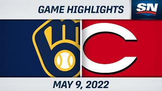 MLB Highlights  Brewers vs Reds  May 9 2022 [upl. by Armilla]