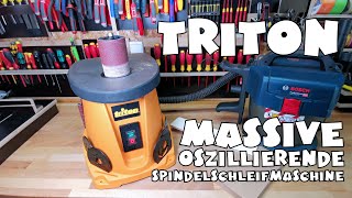 Triton  oszillierende Spindelschleifmaschine 450 W TSPS450 516693 [upl. by Dusza513]