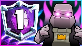 MY MAIN GOLEM DECK just REACHED RANK 1 IN CLASH ROYALE 🏆 [upl. by Coryden384]