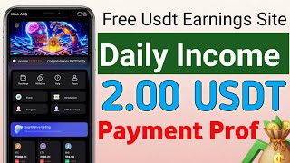 New Usdt Earnings Site Long Trem Project best Usdt Earnings Platform Join Now Fast [upl. by Cloutman707]