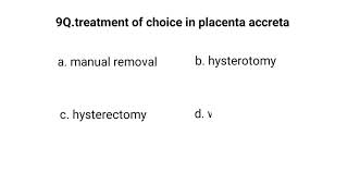 top questions on antepartum haemorrhage APH  DRYR MCQs [upl. by Yannodrahc]