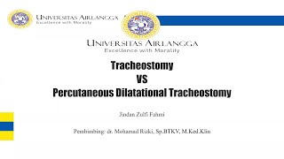 Tracheostomy Vs Percutaneous Dilatational Tracheostomy [upl. by Riatsala]