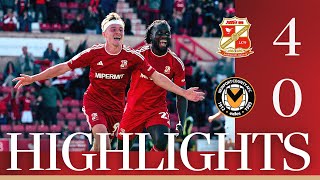 Match Highlights Swindon Town vs Newport County [upl. by Ambrogino]