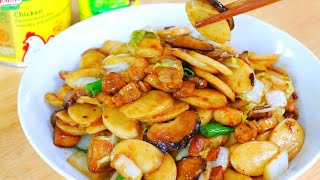 Easy StirFry Rice Cakes Recipe Nian Gao amp Win 1000 Knorr Sweepstakes CiCi Li [upl. by Thagard]