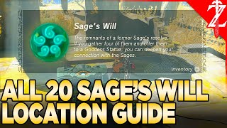 All 20 Sages Will Location Guide  Tears of the Kingdom [upl. by Iztim20]