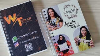 Personalizando capa de agenda PET e MDF [upl. by Levania]