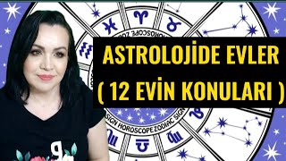 ASTROLOJİDE EVLER ANLAMLARI 12 EVİN KONULARI [upl. by Kentigera830]