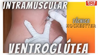 Injeção intramuscular ventroglútea  Hochestter [upl. by Anett]