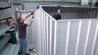 12  Shed Assembly  Gable Roof  Galvo Sheds Assembly Videos [upl. by Rehpotsirc]