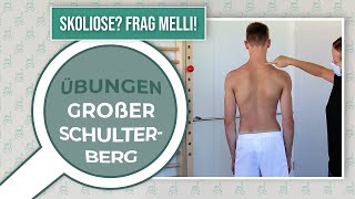 Großer Schulterberg physiotherapeutische Übungen für zu Hause  Skoliose Frag Melli [upl. by Adnof]