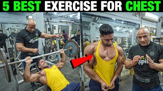 5 Best Exercise For Chest  How To Get Bigger Chest [upl. by Alol]